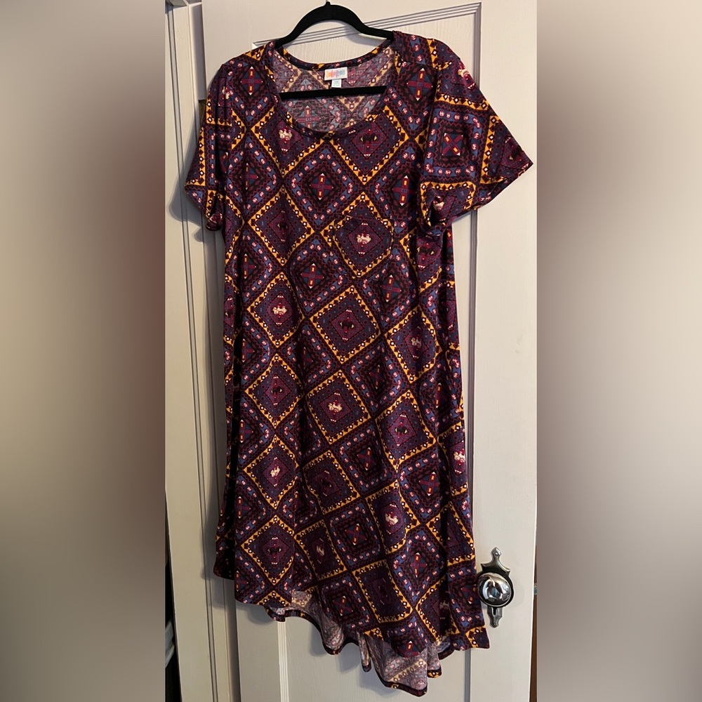 LuLaRoe- Geometric Patterned Dress